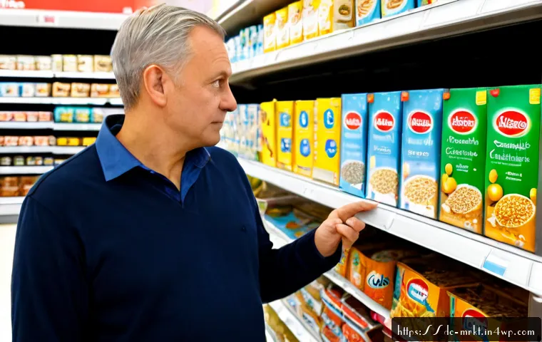 Home 15 행동경제학적 접근으로 소비자 선택 분석하기 - Photorealistic behavioral economics consumer-choice scene in a bright modern German supermarket, a m...